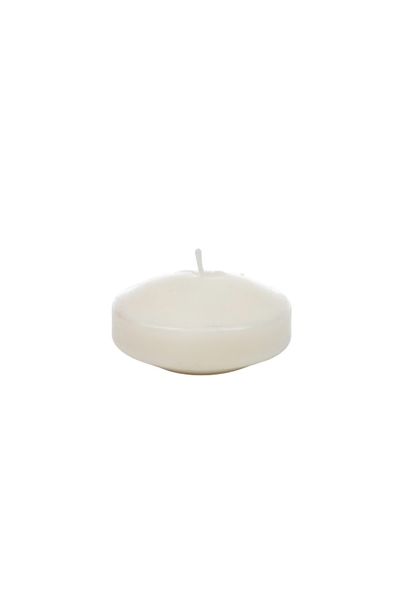 white floating candle