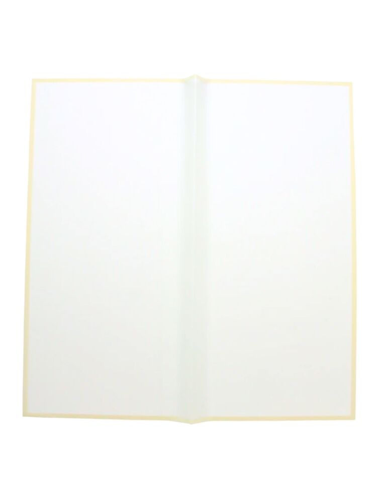 white with gold edge flower wrapping paper