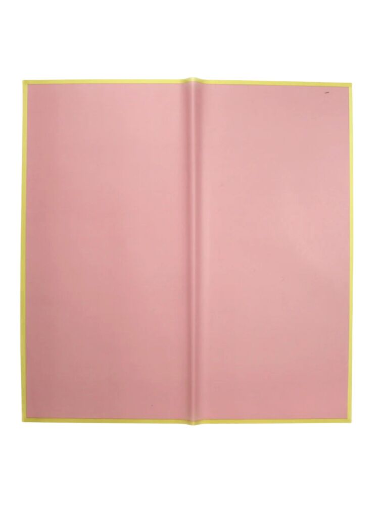 pink with gold edge flower wrapping paper