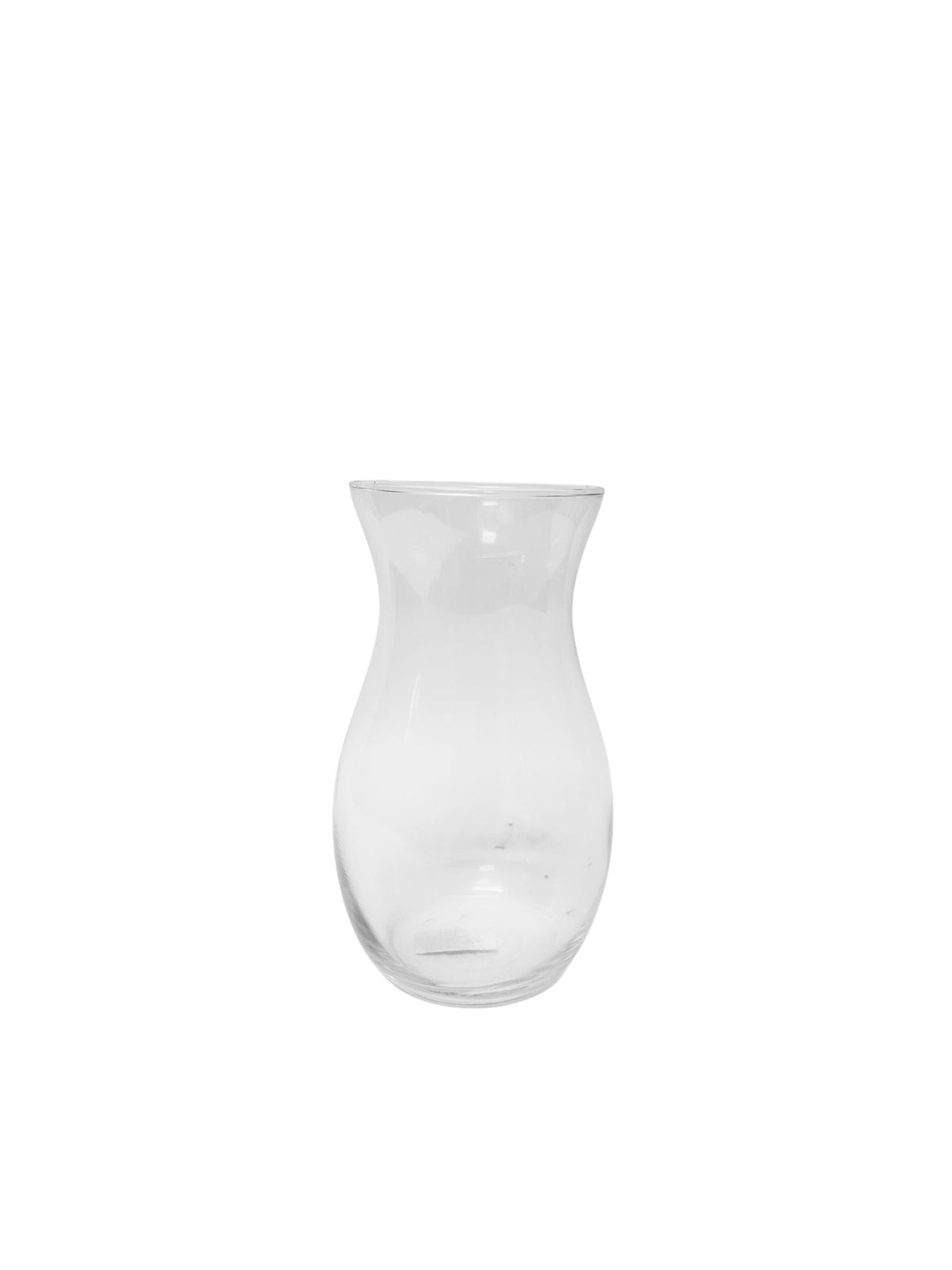 8 Inch Clear Belly Glass Vase 4.75"W x 8"H