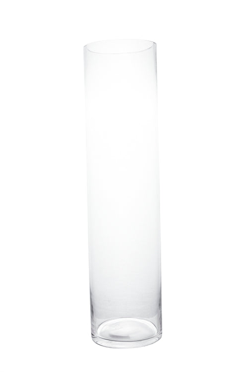 20 inch clear cylinder glass vase
