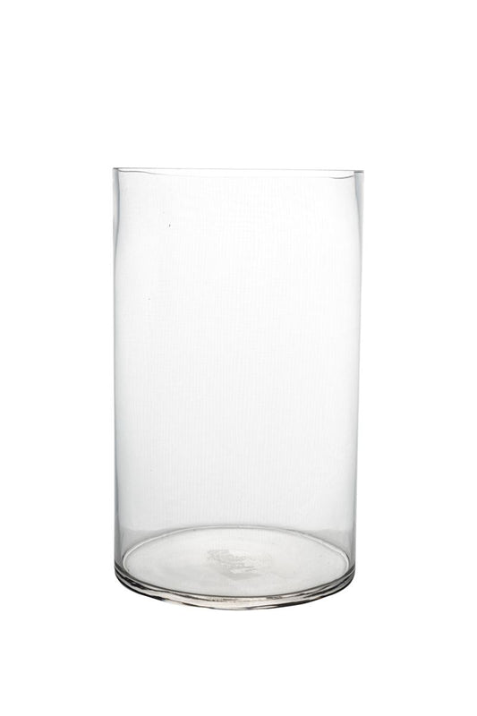 10 inch clear cylinder glass vase
