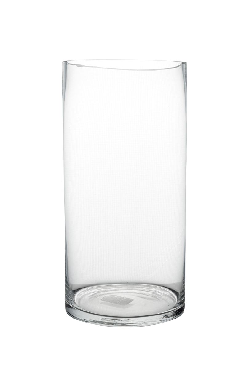 12 inch clear cylinder glass vase