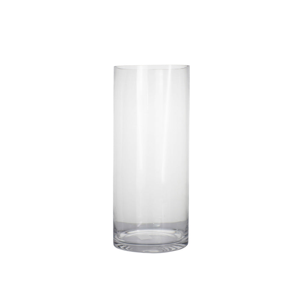 14 inch clear cylinder glass vase