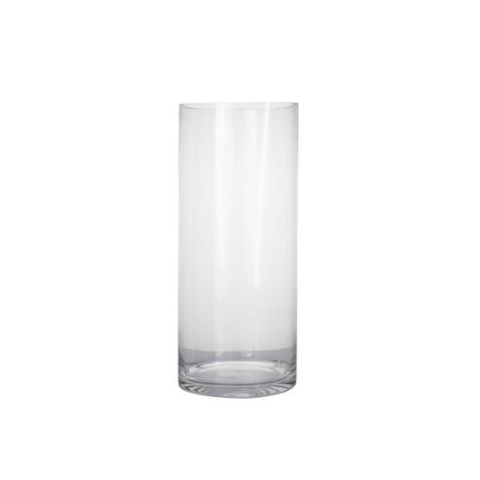 14 inch clear cylinder glass vase