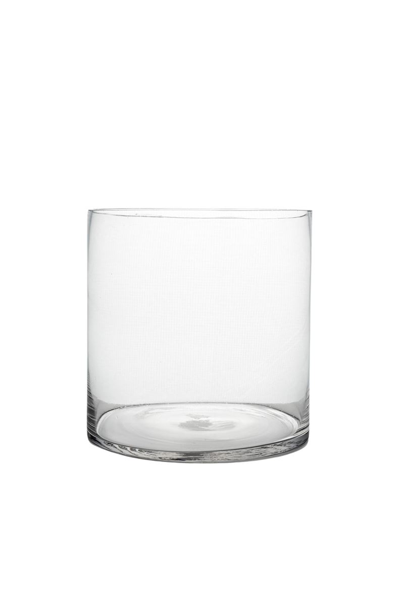 8 inch clear cylinder glass vase