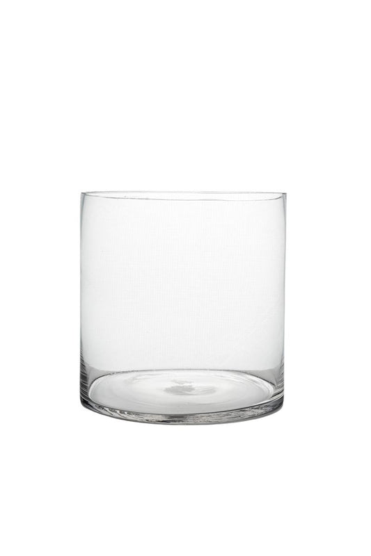 8 inch clear cylinder glass vase
