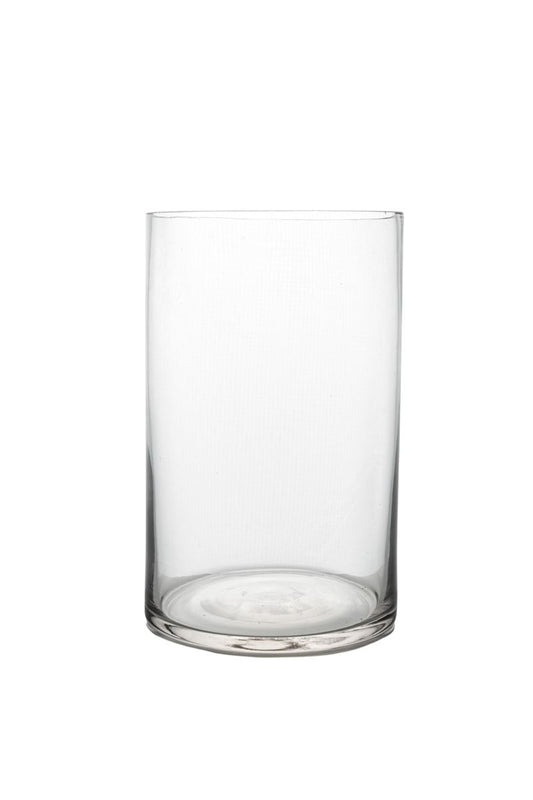 8 inch clear cylinder glass vase