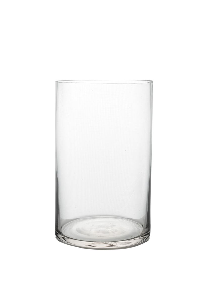 8 Inch Clear Cylinder Glass Vase 5