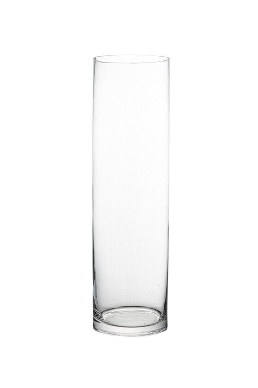13.5 inch clear cylinder glass vase