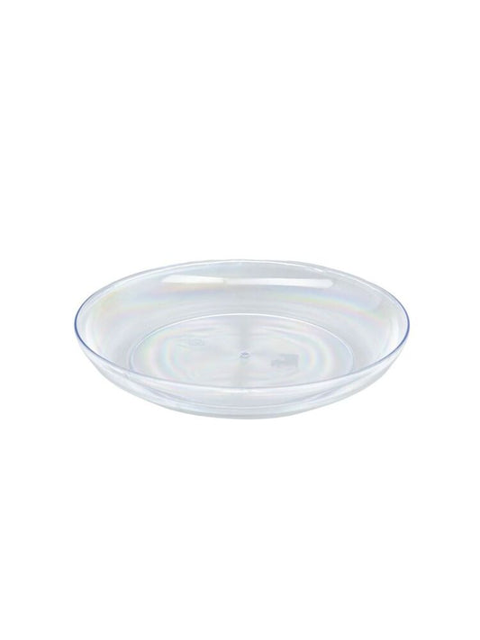 9 inch clear plastic floral tray