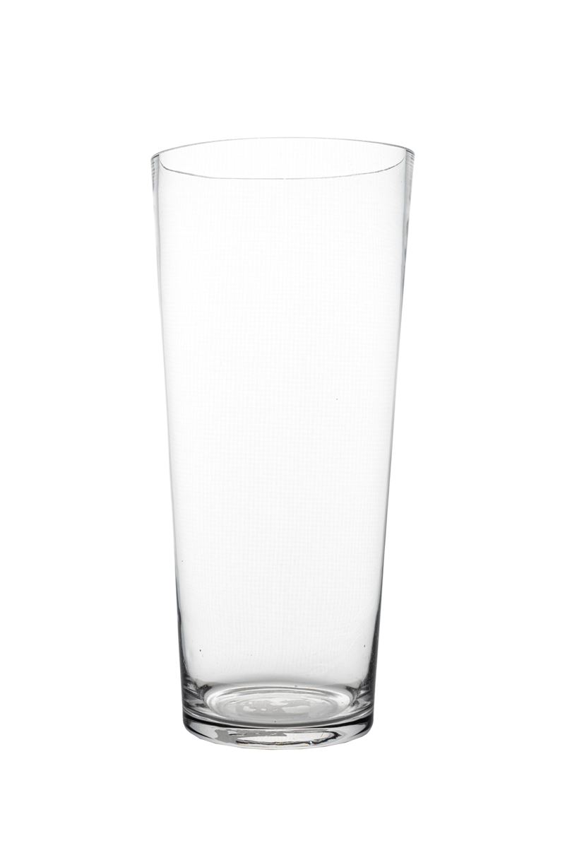12 inch clear cup glass vase