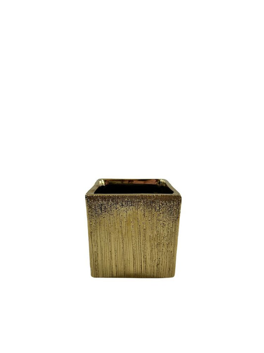 4 inch copper square ceramic vase