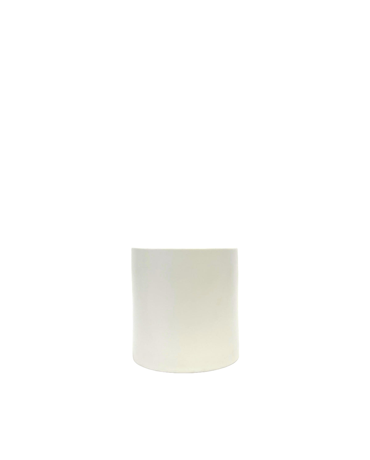 4 inch matte white cylinder ceramic vase