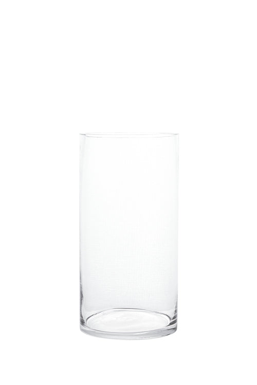 8 inch clear cylinder glass vase