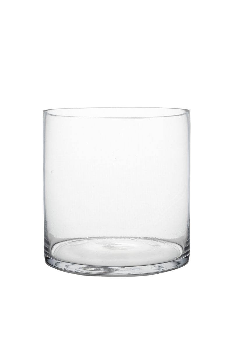 7 inch clear cylinder glass vase