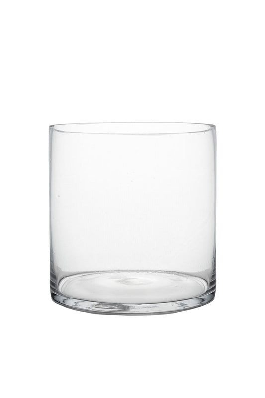 7 inch clear cylinder glass vase
