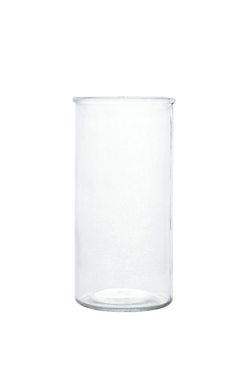 8 inch clear cylinder glass vase