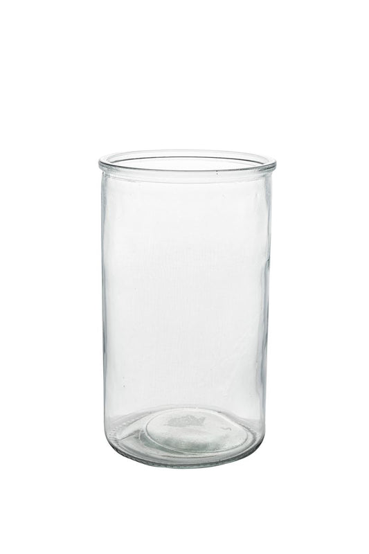 8 inch clear cylinder glass vase