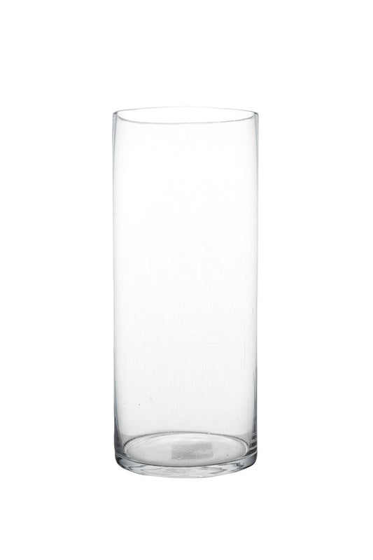 12 inch clear cylinder glass vase