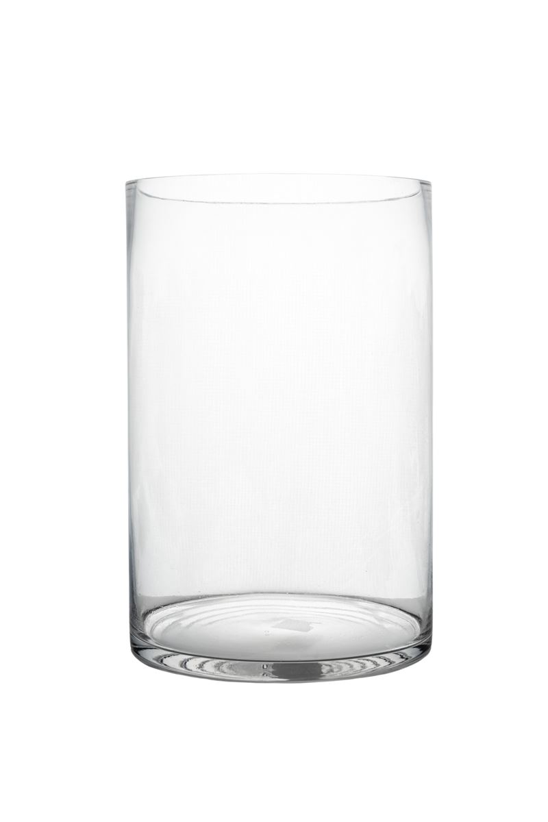 10 inch clear cylinder glass vase