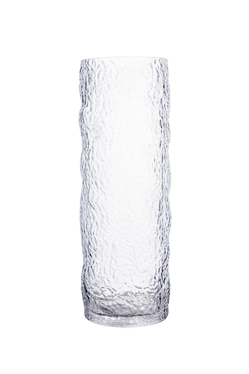 11.75 inch clear cylinder glass vase