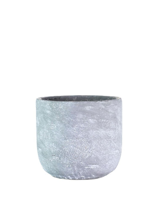 5 inch gray bullet cement planter