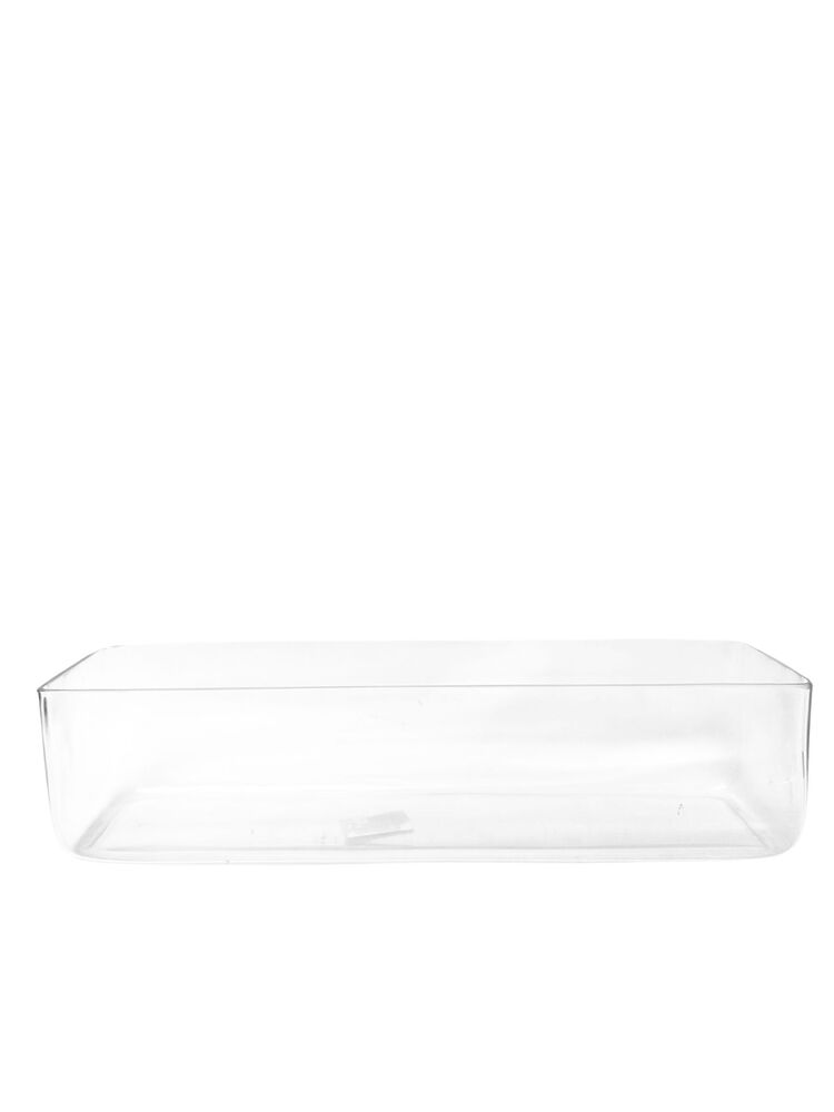 4 inch clear rectangular glass vase