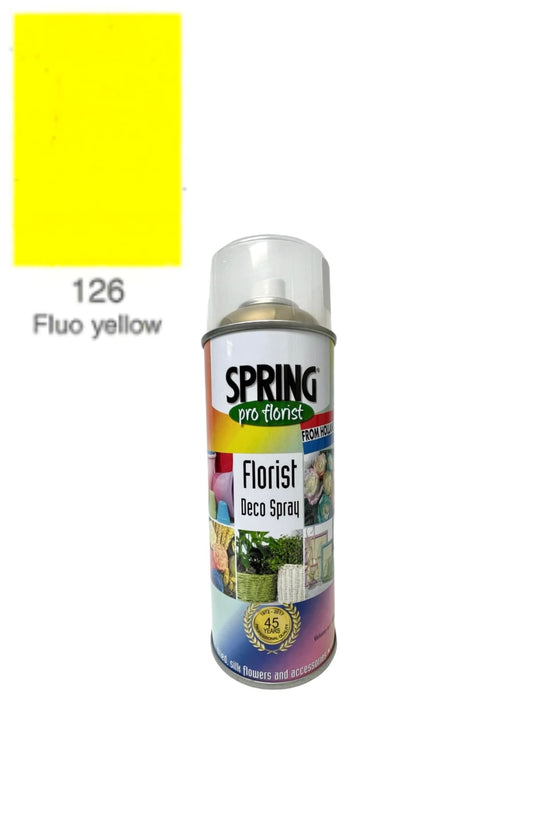 126 fluo yellow floral spray color can