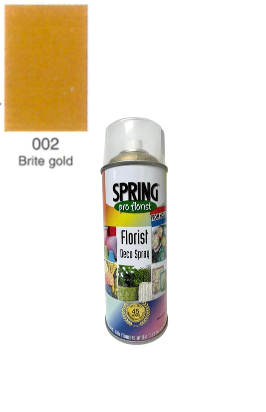 002 brite gold floral spray color can