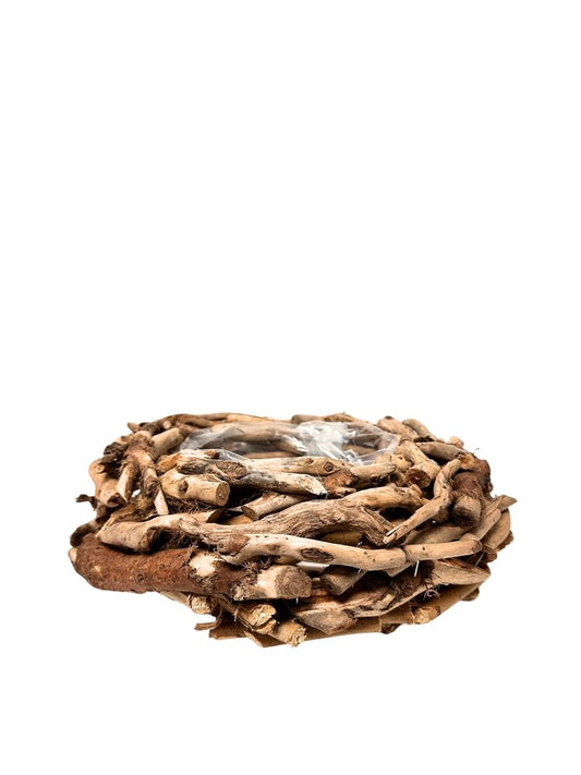 4 inch round wood planter