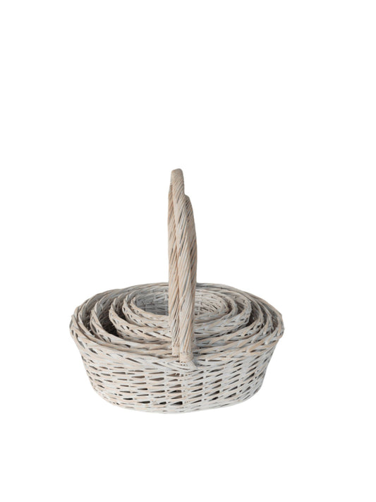 6-piece natural oval basket set