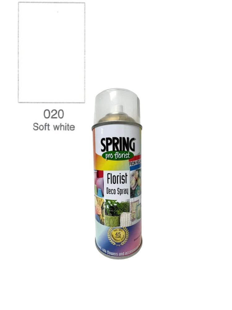 020 soft white floral spray color can