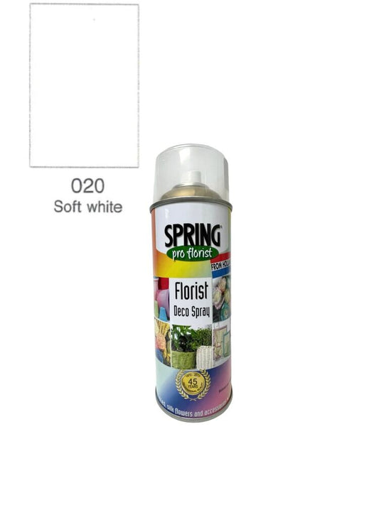 020 soft white floral spray color can