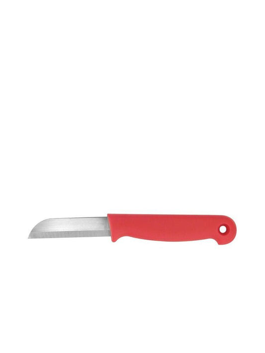 floral knife with red handle