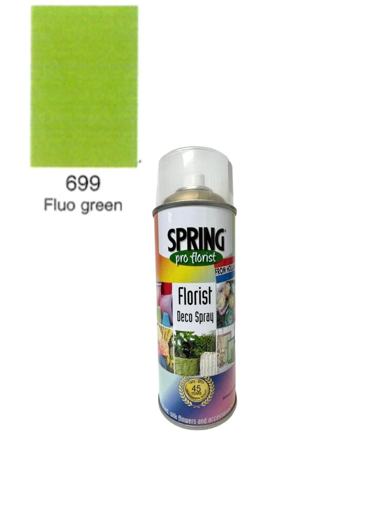 699 fluo green floral spray color can