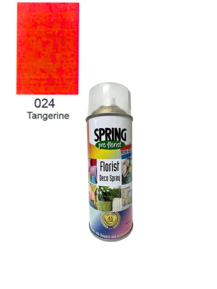 024 tangerine floral spray color can