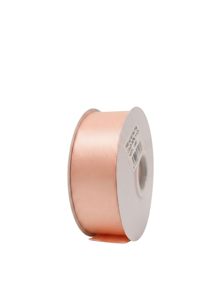 1.5 inch petal peach single satin ribbon