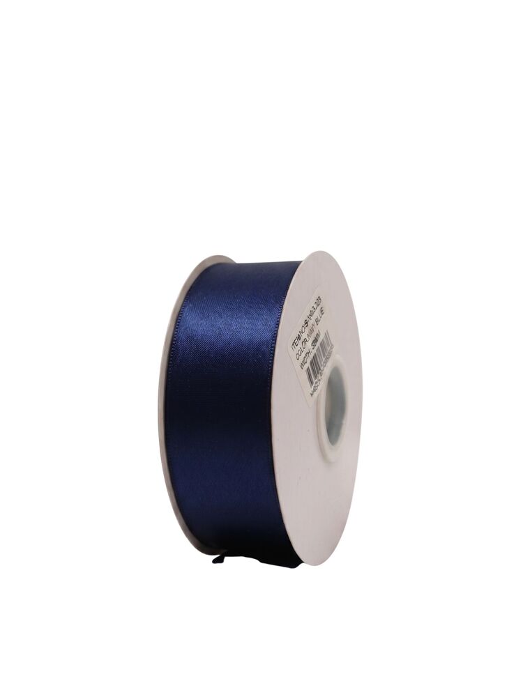 1.5 Inch Polyester Single Satin Ribbon (50 Yards) - Navy