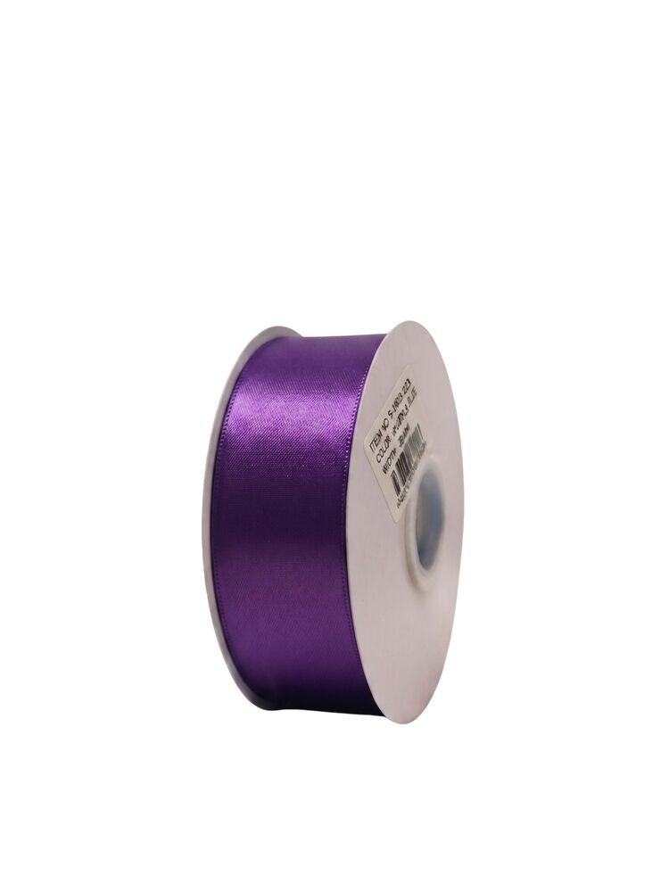 1.5 inch purple single satin ribbon