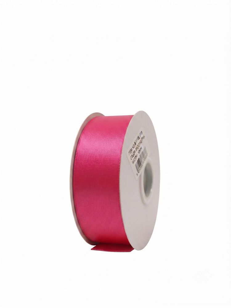 1.5 inch shocking pink single satin ribbon