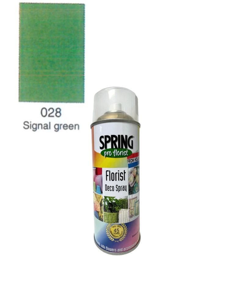 028 signal green floral spray color can