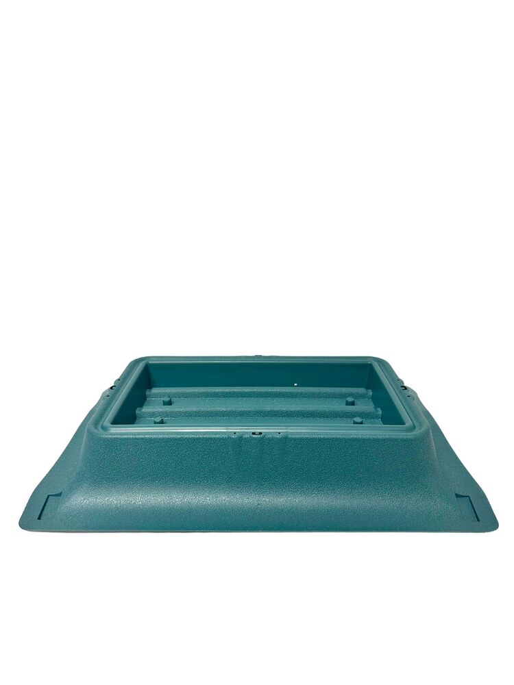 2.5 inch green rectangle casket plastic planter