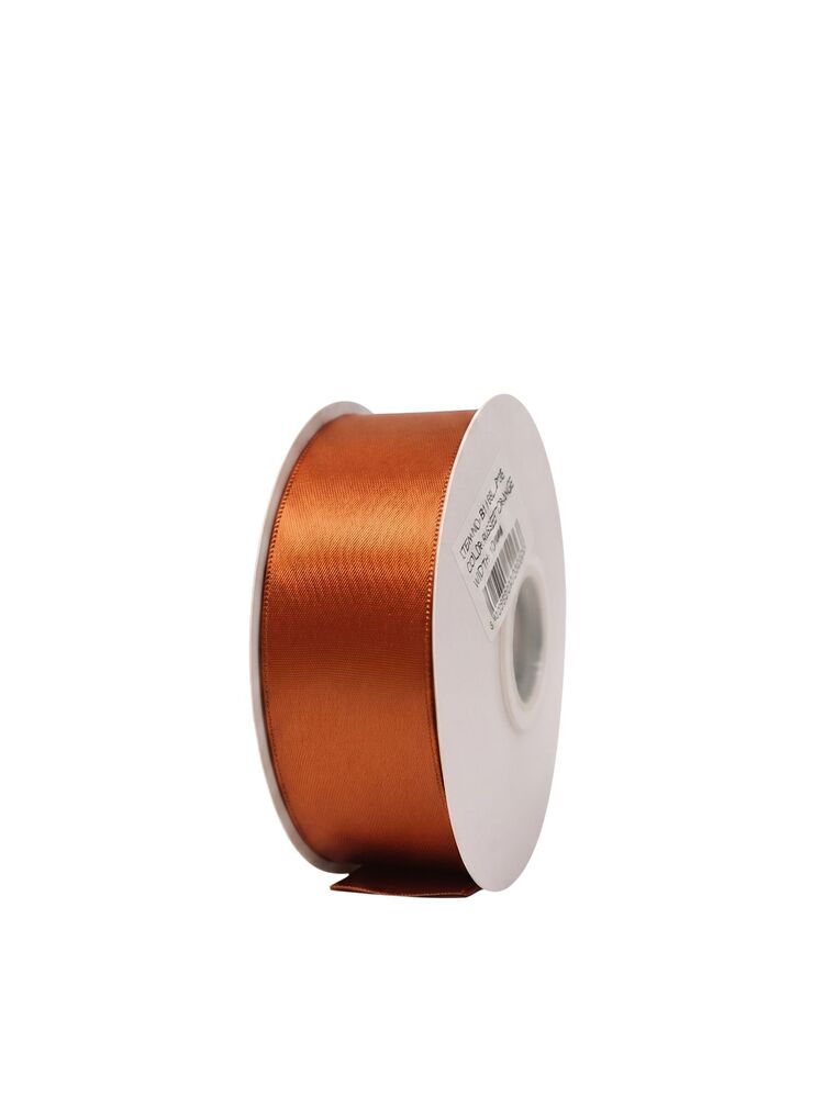 1.5 inch russet orange single satin ribbon