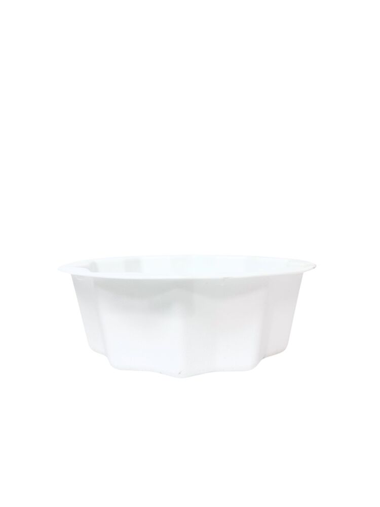 2.75 inch white round plastic planter