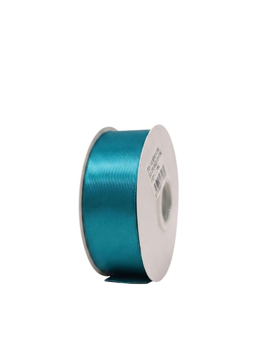 1.5 inch teal single satin ribbon