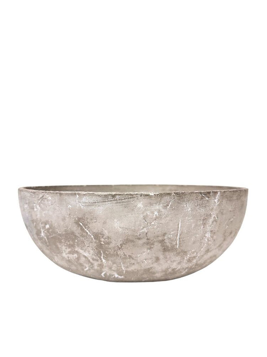 4 inch dark gray bowl cement planter
