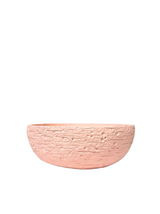 3 inch peach bowl cement planter