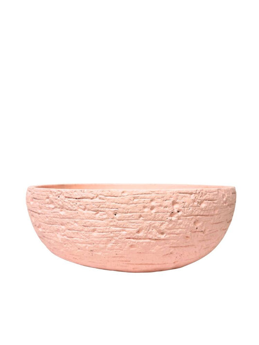 4 inch peach bowl cement planter