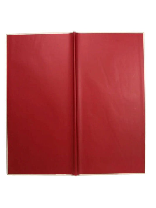 red with gold edge flower wrapping paper